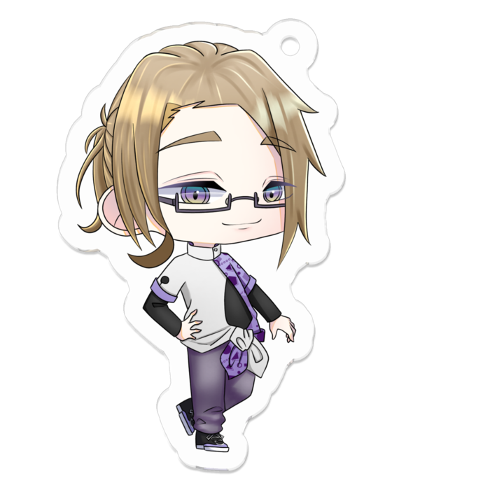 友人アクリルキーホルダー - 50 x 50 (mm)