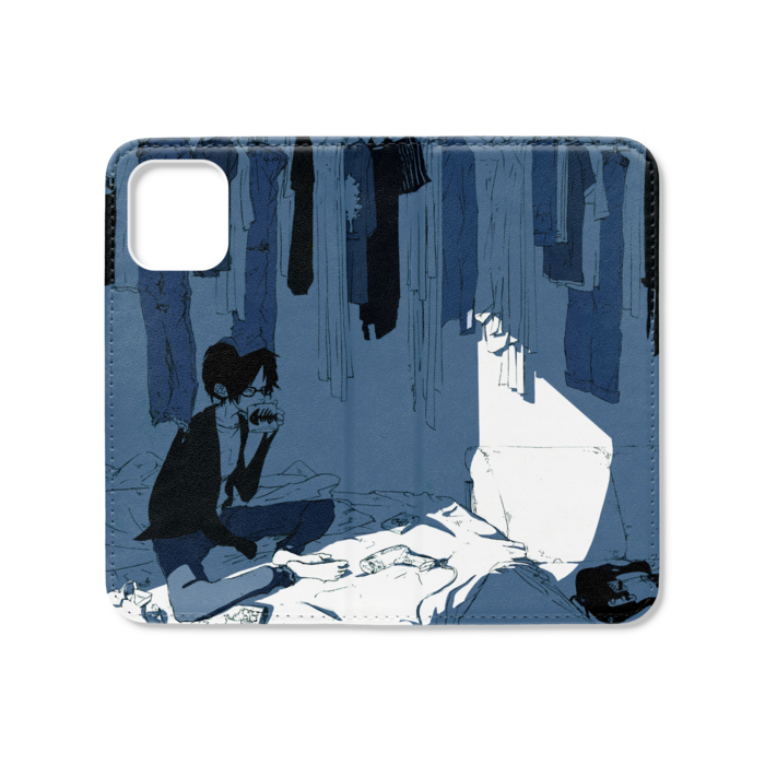 手帳型iPhoneケース（ベルトなし） - iPhone12 mini - ストラップ穴 なし