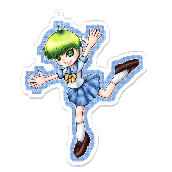 アクリルキーホルダー（コーティング） - 100 x 100 (mm)