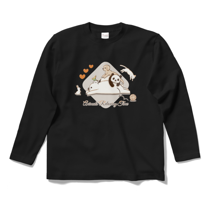 ロングスリーブTシャツ　黒色　S