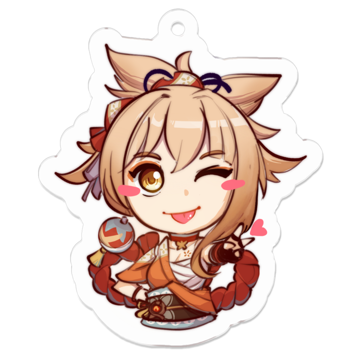 アクリルキーホルダー - 50 x 50 (mm)