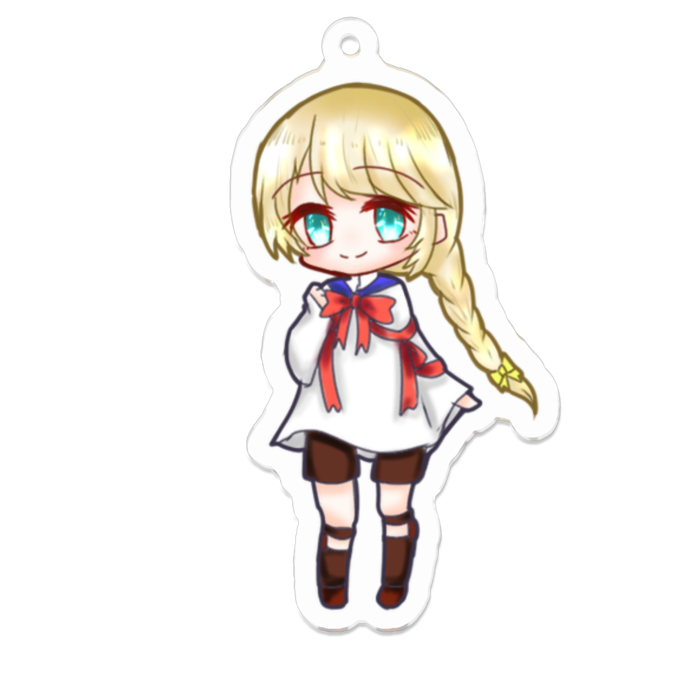 アクリルキーホルダー（コーティング） - 70 x 70 (mm)