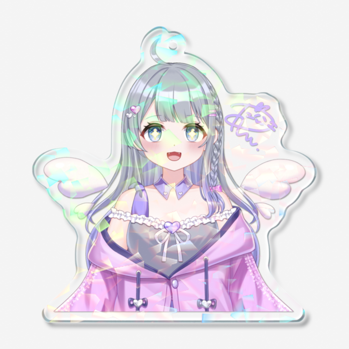 ホログラムアクリルキーホルダー - 70 × 70mm