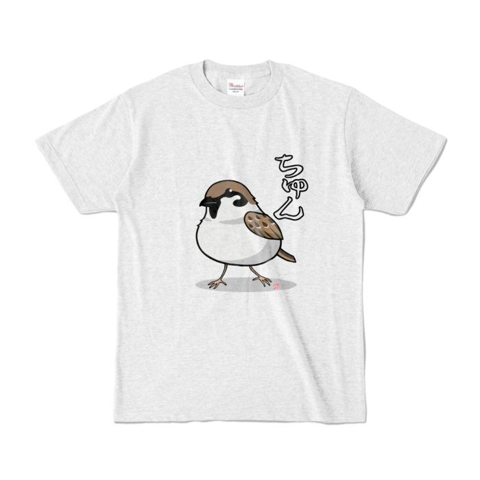 カラーTシャツ文字入り - S - アッシュ (淡色)(1)