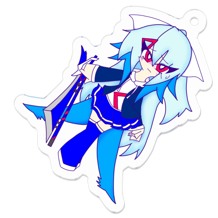 アクリルキーホルダー（コーティング） - 50 x 50 (mm)