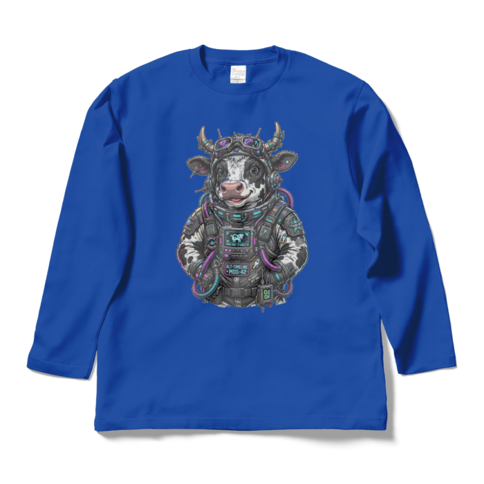 ロングスリーブTシャツ - L - ロイヤルブルー