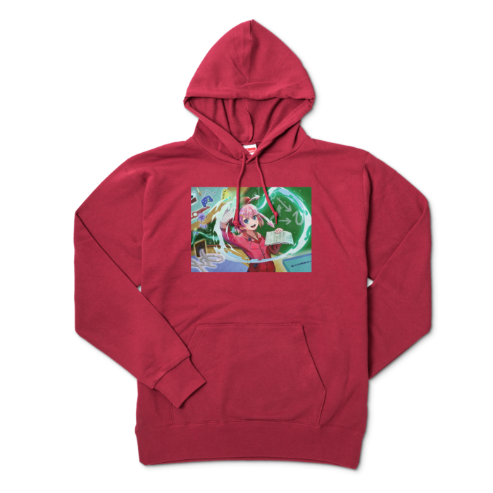 パーカー - XL - バーガンディ