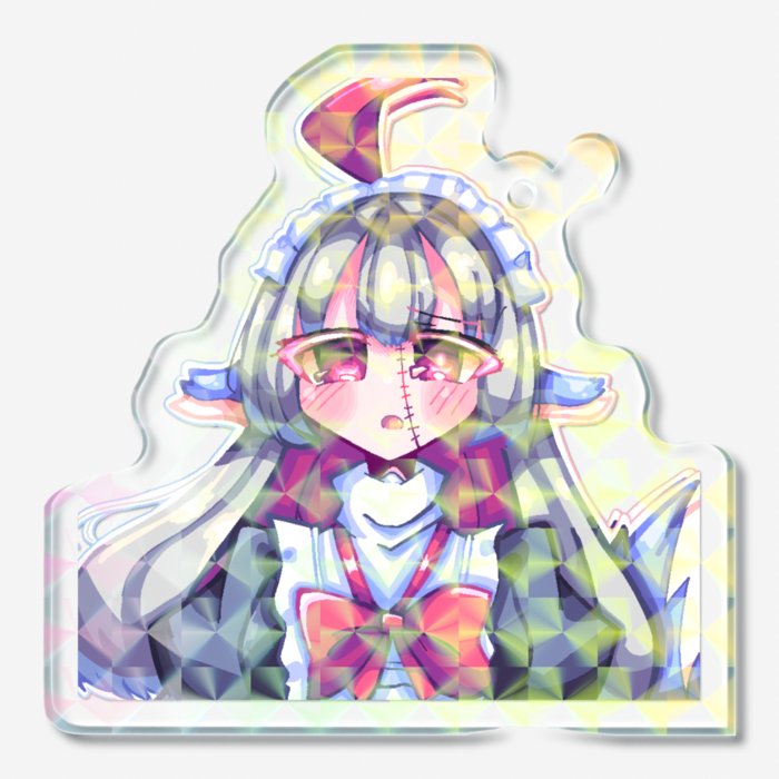 ホログラムアクリルキーホルダー - 50 × 50mm