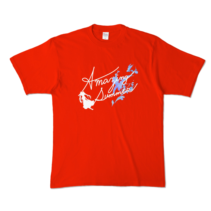 カラーTシャツ - XL - レッド (濃色)