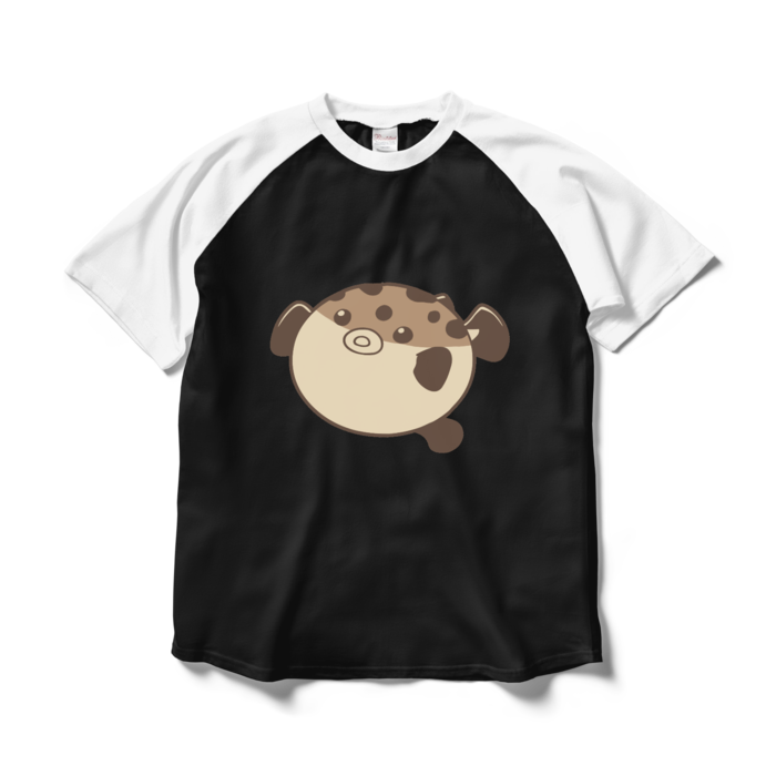 ラグランTシャツ - L - ブラック×ホワイト