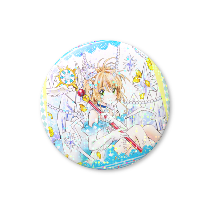 ホログラム缶バッジ - 44mm(CLEAR)