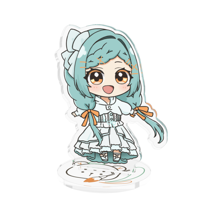 アクリルフィギュアみどり髪 - 70x70mm