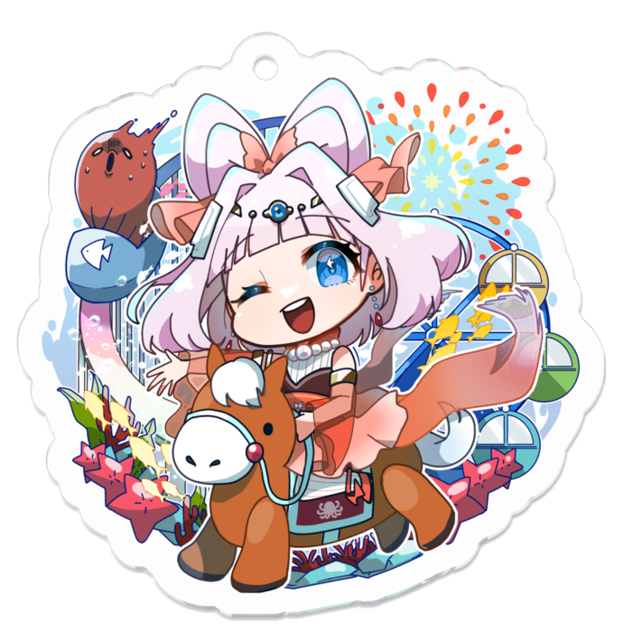 アクリルキーホルダー - 50 x 50 (mm)