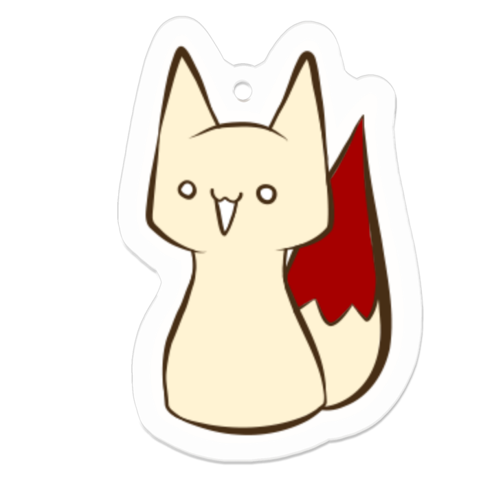 きちゅね（うひょお）50×50mm