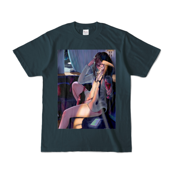 カラーTシャツ - S - デニム (濃色)