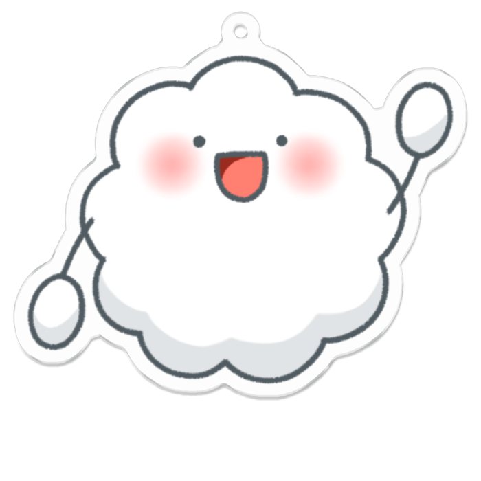 アクリルキーホルダー - 70 x 70 (mm)