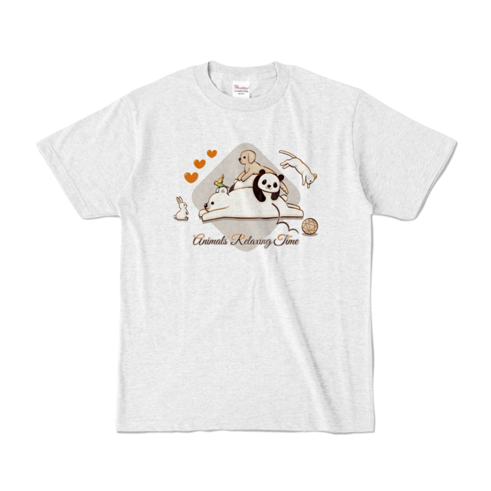 カラーTシャツ　アッシュ　S
