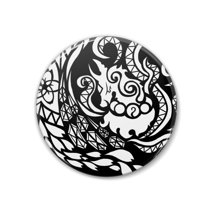 缶バッジ(紋章白)