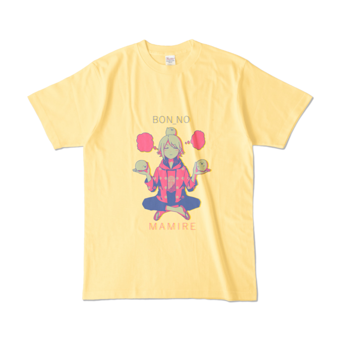 カラーTシャツ - L - ライトイエロー (淡色)