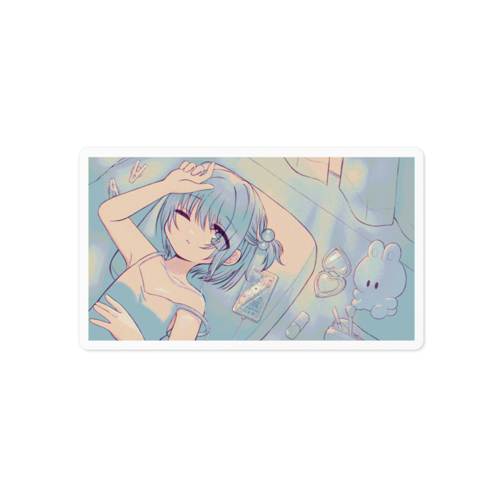 ステッカー - 100 x 100 (mm)(ホワイト)