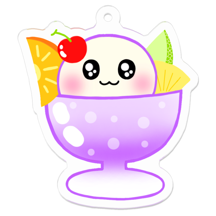 アクリルキーホルダー - 50 x 50 (mm)