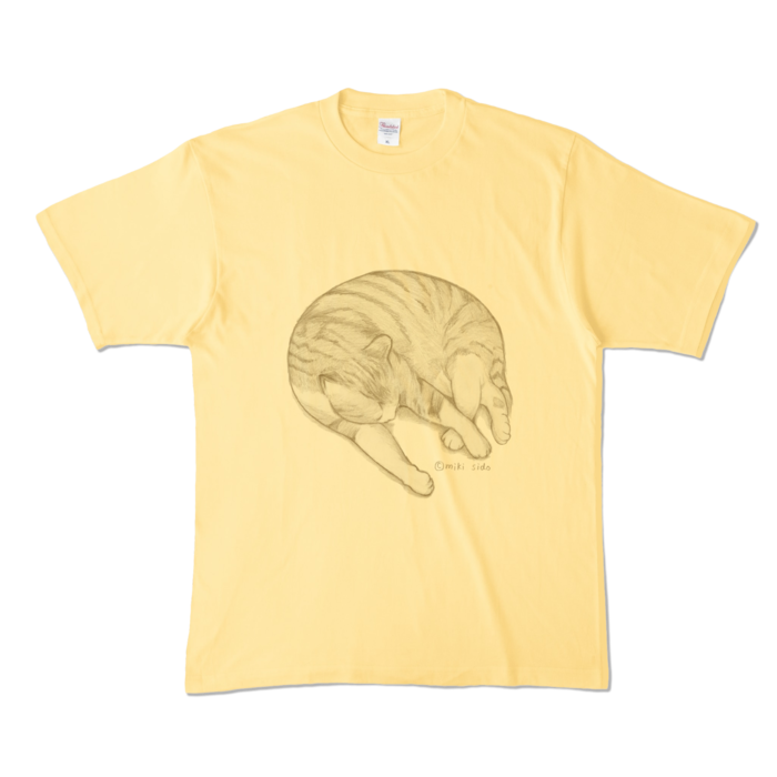 カラーTシャツ - XL - ライトイエロー (淡色)