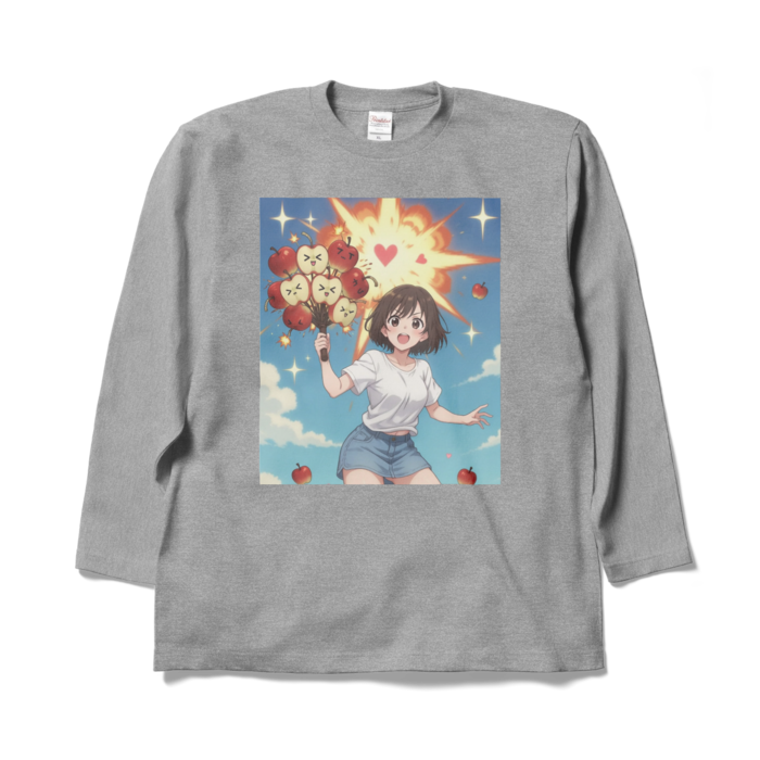 ロングスリーブTシャツ - XL - 杢グレー