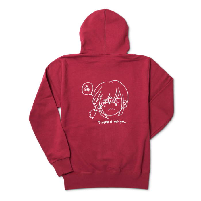 ジップパーカー - M - 背面