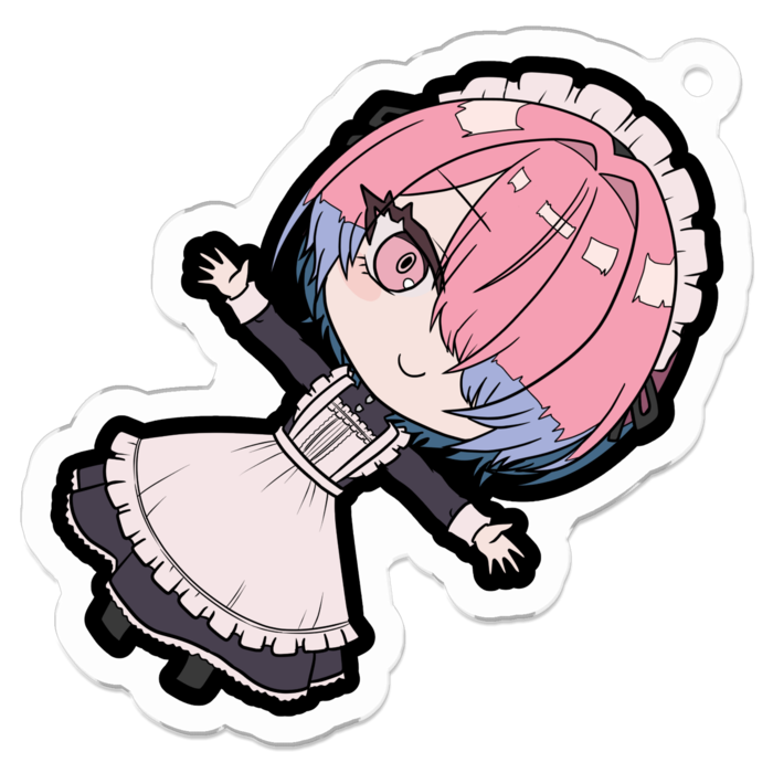 アクリルキーホルダー（コーティング） - 50 x 50 (mm)