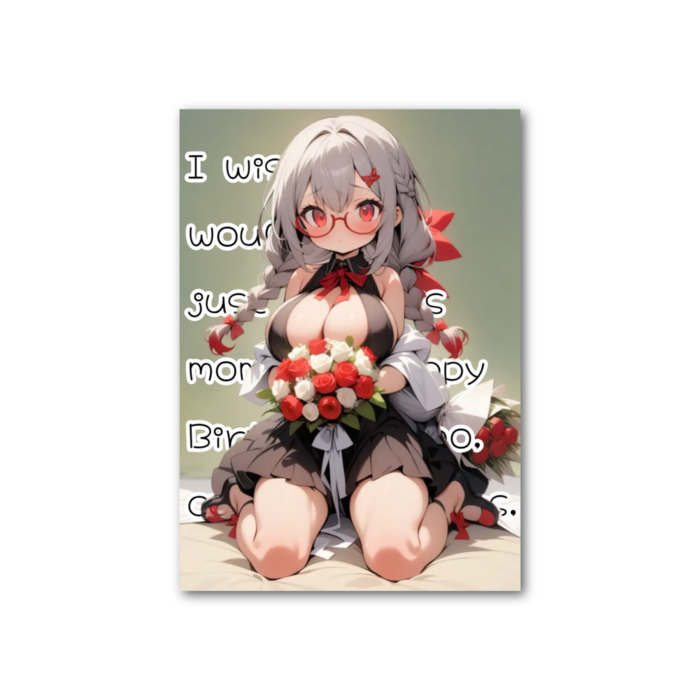 フォト風カード - 縦 - 片面