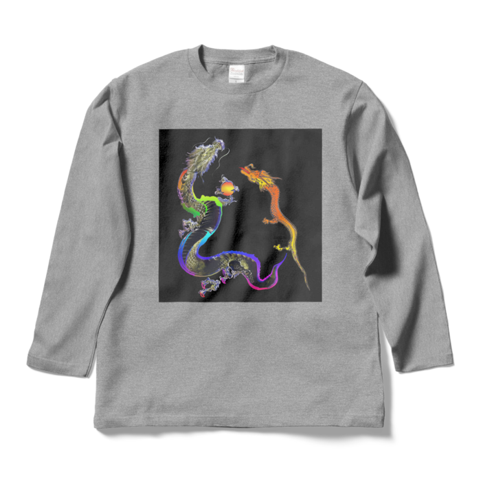 ロングスリーブTシャツ - L - 杢グレー