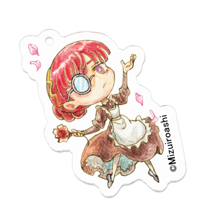 マキナwithバラ＿My Favorite キーホルダー