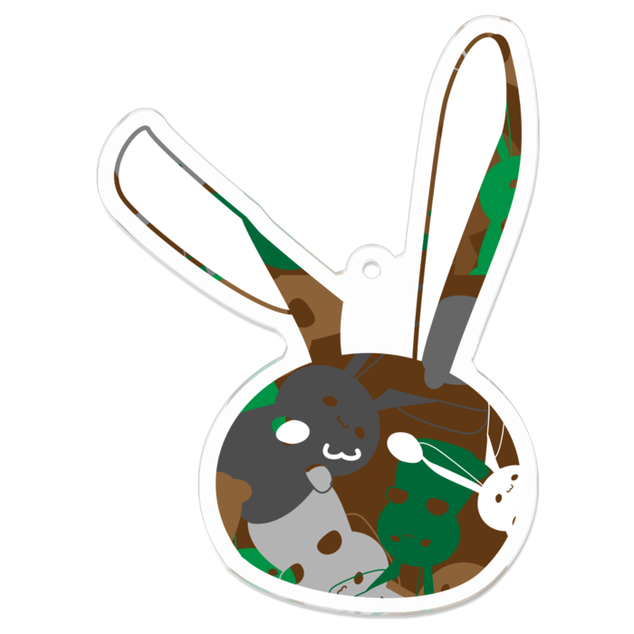 アクリルキーホルダー（コーティング） - 70 x 70 (mm)