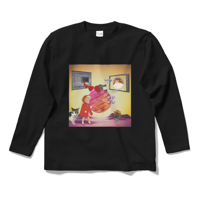 ロングスリーブTシャツ - S - ブラック