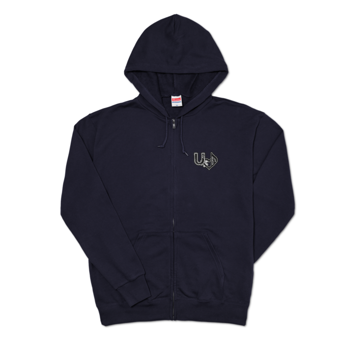 ジップパーカー - XL - ネイビー
