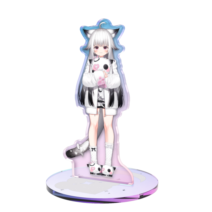 オーロラアクスタ - 100 × 100mm もこもこぬいぐるみ