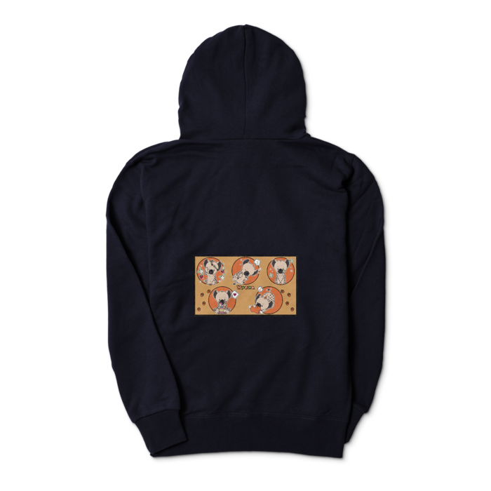 ジップパーカー - S - ネイビー