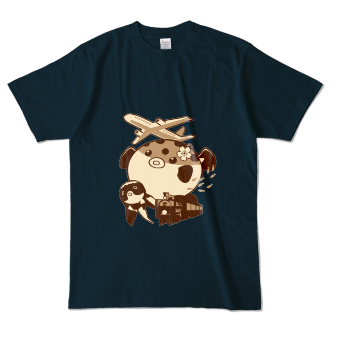 カラーTシャツ - L - ネイビー (濃色)