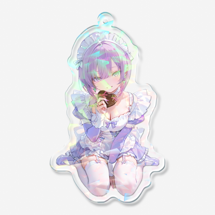 ホログラムアクリルキーホルダー - 70 × 70mm