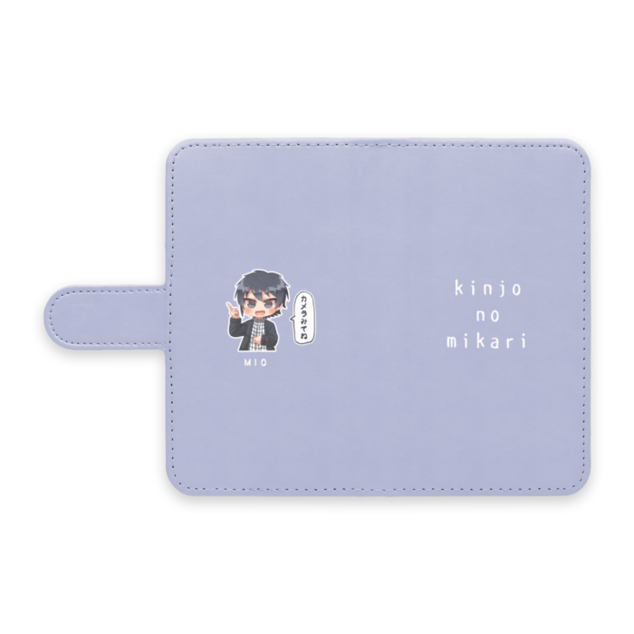 水川海緒Androidカバー(手帳型) - S - ストラップ穴 なし