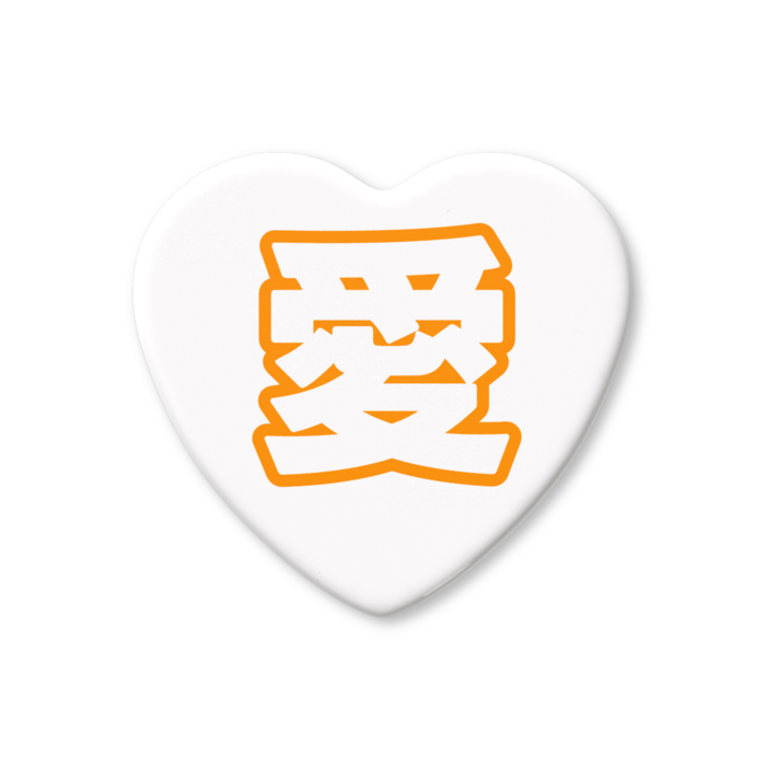 ハート缶バッジ - 57 × 52.5mm