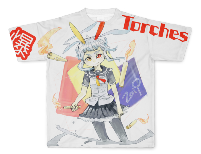 フルグラフィックTシャツ - L - 正面印刷のみ