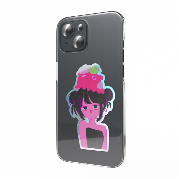 オーロラスマホステッカー - 縦