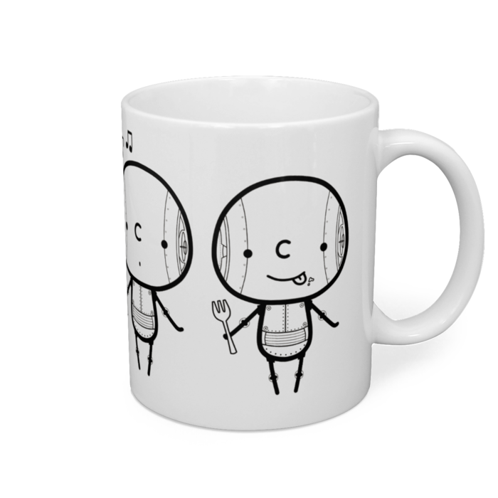 マグカップ - 直径 8 cm / 高さ 9.5 cm