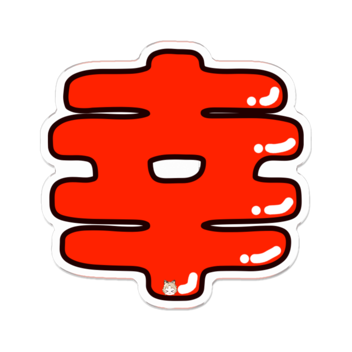 アクリルバッジ - 70 x 70 (mm)