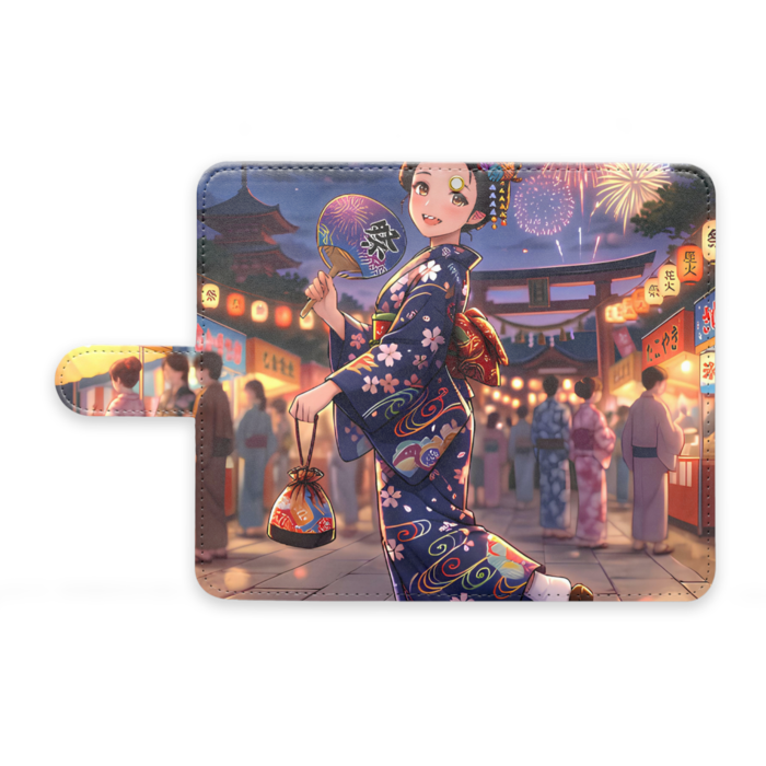 手帳型Androidケース - M - ストラップ穴 あり