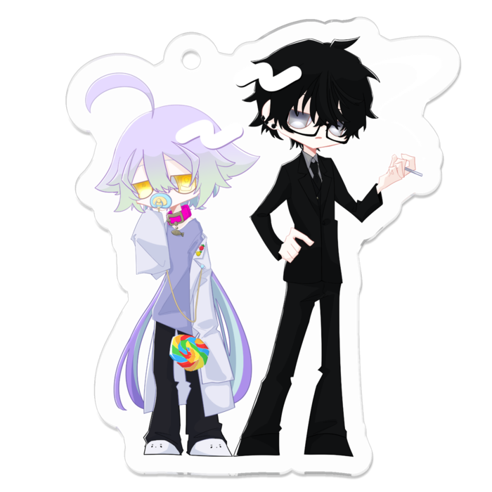 アクリルキーホルダー - 50 x 50 (mm)