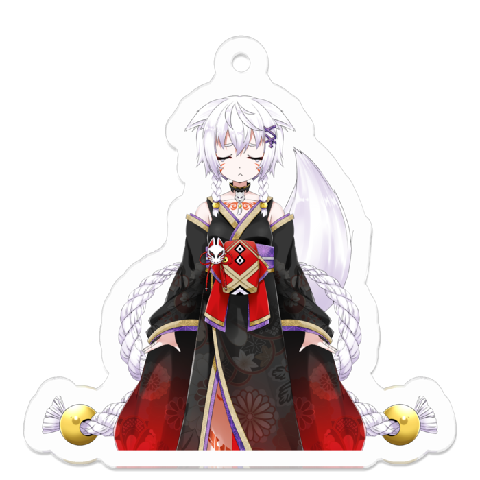 泣きアクリルキーホルダー