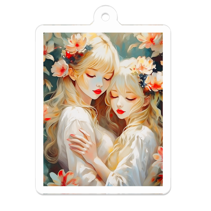 アクリルキーホルダー - 50 x 50 (mm)