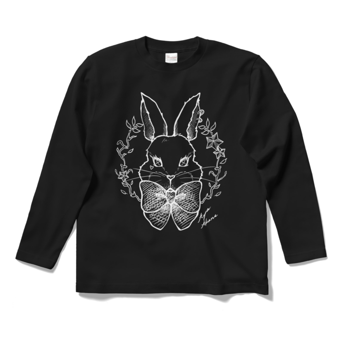 🐰ロングスリーブTシャツ - S - ブラック